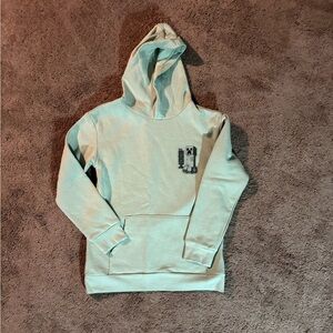 NWOT Light Green Youth Minecraft Graphic Hoodie Size L(10/12)